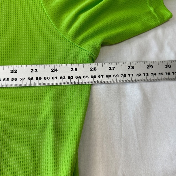 REPP TECH Performance Men's Athletic Polo Golf Shirt Fluorescent Lime Green XLT - Picture 8 of 11